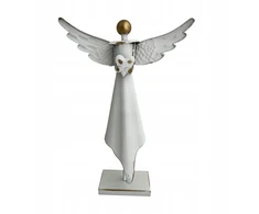 Angel metalinė dekoracija baltas angelas kalėdinė dekoracija