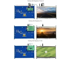 Monitorius Annadue 10.1 colio ekranui, 1024 x 600 Hdmi Lcd ekranas, skirtas Zero W/3+/4, Tn Lcd 90 laipsnių žiūrėjimo kampas