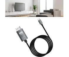 Annadue usb c į hdmi kabelis 4k 1.8m, type c į hdmi kabelis, suderinamas su thunderbolt 3, skirtas mate 20, galaxy s9/s8, book 2/go, p30 ir kt. (juodas)