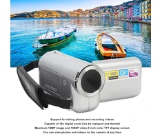 Annadue vaizdo kamera, 1080p Hd 16 Mp kamera su 2.0 colių spalvotu Tft ekranu, 16x skaitmeninio priartinimo vlogų kamera, skirta „youtube“ vakarėliams ir kelionėms (sidabrinė)