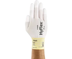 Ansell Hyflex 11-605 universalios pirštinės, mechaninė apsauga, baltos, dydis 10 (12 porų pakuotė)