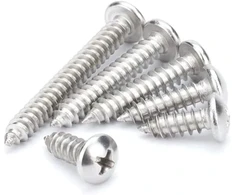 Ansiedio medvaržčiai apvalia galvute Phillips varžtai metalo lakštų varžtai nerūdijančio plieno medienos drožlių plokštės varžtai M4 x 20 mm 50 vnt.