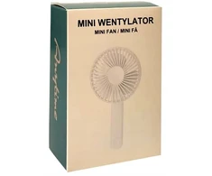 Antec Anytime mini ventiliatorius, įkraunamas, sulankstomas, 3 greičiai, baltas, Usb