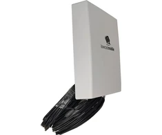 Šakotuvas Antena 4g lte 5g mimo 700/800/900/1800/2100/2600 mhz lowcostmobile 2x10m juodas kabelis lmr200 sma jungtis skirta huawei b525, b528, b618, b593, e5186, b310, b315, asus, tp link, dlink, zte