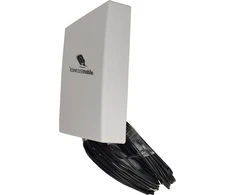 Šakotuvas Antena 4g lte 5g mimo 700/800/900/1800/2100/2600 mhz lowcostmobile 2x10m juodas kabelis lmr200 sma jungtis skirta huawei b525, b528, b618, b593, e5186, b310, b315, asus, tp link, dlink, zte