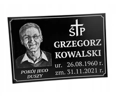 Antkapinė lentelė juodos spalvos su sidabriniu graviravimu ir nuotrauka 29x20, Uv filtras