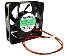 Anvision 12v Dc Ventiliatorius 60x15mm Dvigubi Guoliai (2 vnt.)