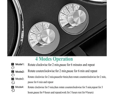 Anwbroad laikrodžių suktuvas 4 laikrodžiams + 6 papildomos vietos laikrodžių suktuvas automatiniai laikrodžiai 4 sukimosi režimai su itin tyliu mabuchi automatiniu laikrodžių suktuvu laikrodžių suktuvas laikrodžių atsuktuvas