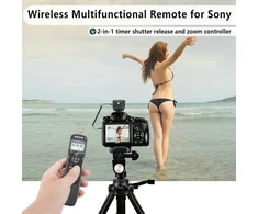 Objektyvas Aodelan Belaidis užrakto atleidimo laikmatis, priartinimo valdiklis, fotoaparato nuotolinio valdymo pultas, skirtas Sony A7 A7r A7s A99 Ii A5000 A6000 A6100 A6300 A6400 A6500 A6600 Zv-1 Rx100 Vii