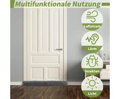 Aohcae durų skersvėjų stabdiklis, 93 cm durų skersvėjų stabdiklis, vėjo stabdiklis, durų volelis, skersvėjų stabdiklis, langų durų sandariklis, skersvėjų stabdiklis, apsauga nuo triukšmo, vėjo ir vabzdžių (93 cm)