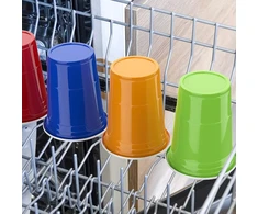 Aoluxlm plastikiniai, 52 puodelių rinkinys, spalvingi daugkartinio naudojimo plastikiniai puodeliai 480 ml / 16 oz vakarėliams, stovyklavimui, gimtadieniui, kepsninei, kalėdoms