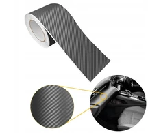 Apsauginė dekoratyvinė carbon juosta automobilio salonui, plėvelė 10cm x 30m
