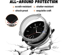 Apsauginis dėklas su ekrano apsauga Amazfit Gtr Mini - Juodas