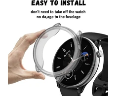 Apsauginis dėklas su ekrano apsauga Amazfit Gtr Mini - Juodas
