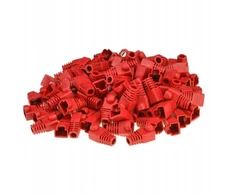 Apsauginis gaubtelis Rj45 kištukui, raudonas, 100 vnt.