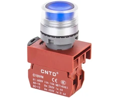 Apšviestas mygtukas C2pif-bl 24v Led mėlynas (1no; fi 22mm)