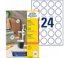 Apvalios etiketės Avery 40mm L3415-100
