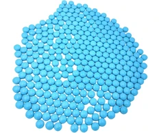 Apvalios mini jade mozaikos plytelės 12 mm 500g apvalūs stiklo mozaikos gabalėliai amatams gėlių vazonams vazoms puodeliams sodo dekoravimui mozaikos gamybai (sky mėlynas)
