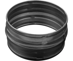 Apvalūs 200 mm skersmens vamzdžių sujungimai - metalinis ventiliacijos kanalo jungtis - ventiliacijos prailginimas - galvanizuoto metalo vamzdžių jungtis - džiovyklės ventiliacijos jungtis