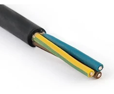 Apvalus elektrinis lankstus (lankstus) kabelis Ow 3x1 Elektrokabel 1m