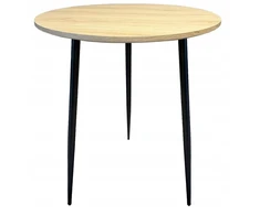 Apvalus stalas Vinci Oak Wood 60 cm Smoke