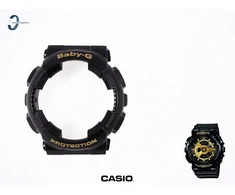 Apyrankė Casio Ba-110 Ba-110-1a juoda blizgi su auksiniais užrašais
