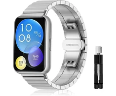 Apyrankė Huawei Watch Fit 2, nerūdijančio plieno, sidabrinė