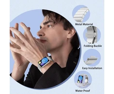 Apyrankė Huawei Watch Fit 2, nerūdijančio plieno, sidabrinė