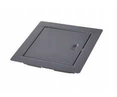 Aqbau Grafitinės metalinės revizinės durelės su sklende 60x60cm