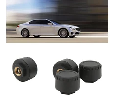 Aqxreight padangų slėgio monitorius, tpms padangų slėgio stebėjimo sistema, 4 išoriniai jutikliai, realaus laiko ekranas, temperatūros slėgis, nuo 0 iki 100 psi automobiliams/kemperiams