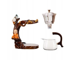 Virdulys Arbatos rinkinys Lazy Kungfu Tea Maker Arbatinukas su sieteliu Pusiau automatinis