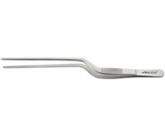 Arcos žnyplės patiekalams tiekti 200 mm, nerūdijančio plieno. Profesionalus virtuvės įrankis patiekalų pateikimui. Gadget Chef. Spalva sidabrinė