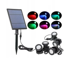 Arhatreya sodo įsmeigiamas rgb led prožektorius, 5 šviesos