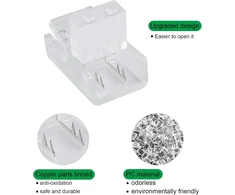 Aroidful 10 Led juostų jungčių rinkinys, 2 kontaktų Led adapterio jungtis, 10 mm Led juostos jungiamasis kabelis, skirtas Smd 5050/3528 Led juostai su atsuktuvu