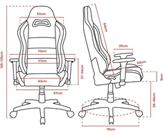 Arozzi Torretta Premium Softfabric™ ergonomiška žaidimų ir biuro kėdė su pažangiu sėdynės mechanizmu, 3d porankiais, aukštu atlošu, pasukama atlošimo funkcija, 2 atraminėmis pagalvėlėmis - (ash)