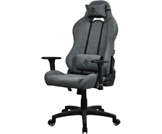 Arozzi Torretta Premium Softfabric™ ergonomiška žaidimų ir biuro kėdė su pažangiu sėdynės mechanizmu, 3d porankiais, aukštu atlošu, pasukama atlošimo funkcija, 2 atraminėmis pagalvėlėmis - (ash)