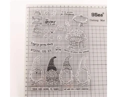 Arriettycraft linksmų Kalėdų laimingų Naujųjų metų skaidrūs antspaudai Kalėdų atvirukų dekoravimui, scrapbooking'ui