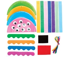 Art &amp; Fun Medūzų popierinių lėkščių kūrybinis rinkinys vaikams - 4 vnt.