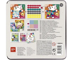 Art &amp; Fun Rinkinys "šunys ir gyvūnai" su spalvotais gumytėmis metalinėje dėžutėje
