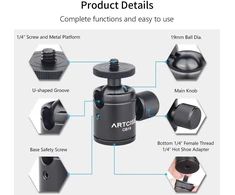 Artcise Cb19 Mini Trikojo Galvutė su 1/4" Adapteriu (2 vnt.)