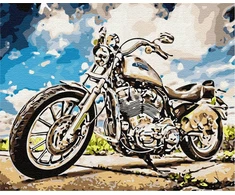 Artcity Piešimas pagal skaičius Motociklas Paveikslas Piešimui Pagal Skaičius 40x50 Artnapi
