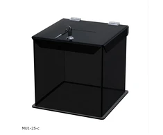 Artcop dėžutė apklausoms, balsadėžė iš plexi: 25x25x25cm referendumui, balsavimui