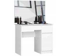 Artexport Kosmetinis staliukas su veidrodžiu Clp P-2/sl 900x600 dešininis baltas