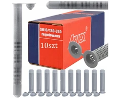 Arvex Plastikinis tinklelis, cheminio inkaro įvorė Sh 16/130-330 reguliuojama, 10 vnt.