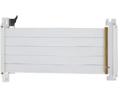 Ashata pcie 4.0 x16 riser kabelis, didelės spartos grafikos plokštės ilgiklis, lankstus dvipusis 180 laipsnių gpu ilgiklis, skirtas rtx 4090, skirtas rx 7900 xt (baltas)