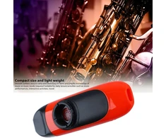 Asixxsix kazoo 11cm profesionalus elektrinis kazoo mažas nešiojamas kazoo rinkinys, lengvai naudojamas profesionalus kazoo su garso nuėmimu, 5 kazoo membranos gitarai, ukulele (oranžinis)
