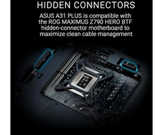 Asus A31 Plus Tg Argb Baltas Atx Pc korpusas - su iš anksto įdiegtais Argb ventiliatoriais - stiklinis priekinis skydelis - suderinamas su paslėptų prievadų pagrindine plokšte - 360 mm radiatoriai - 380 mm vaizdo plokštės - baltas