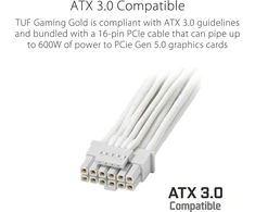 Asus Tuf Gaming 1000w Gold maitinimo blokas, Atx 3.1, Pcie 5.1, baltas