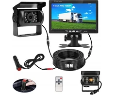 Atbulinės eigos kameros rinkinys su Sony 1080p optika, 7" monitorius 12/24v Tir autobusas traktorius