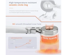 Atnaujintas keraminis šildytuvo elementas chc v6 hotend bi-metalinis heatbreak grūdinto plieno antgalis 0.4 suderinamas su voron 0.1 2.4 ddb dde ekstruderiu pakeičia dragon hot end 3d spausdintuvo dalis